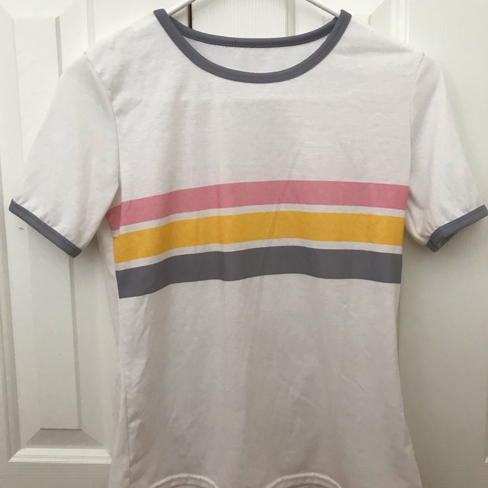 Striped Ringer Tee - Picture 1 of 2